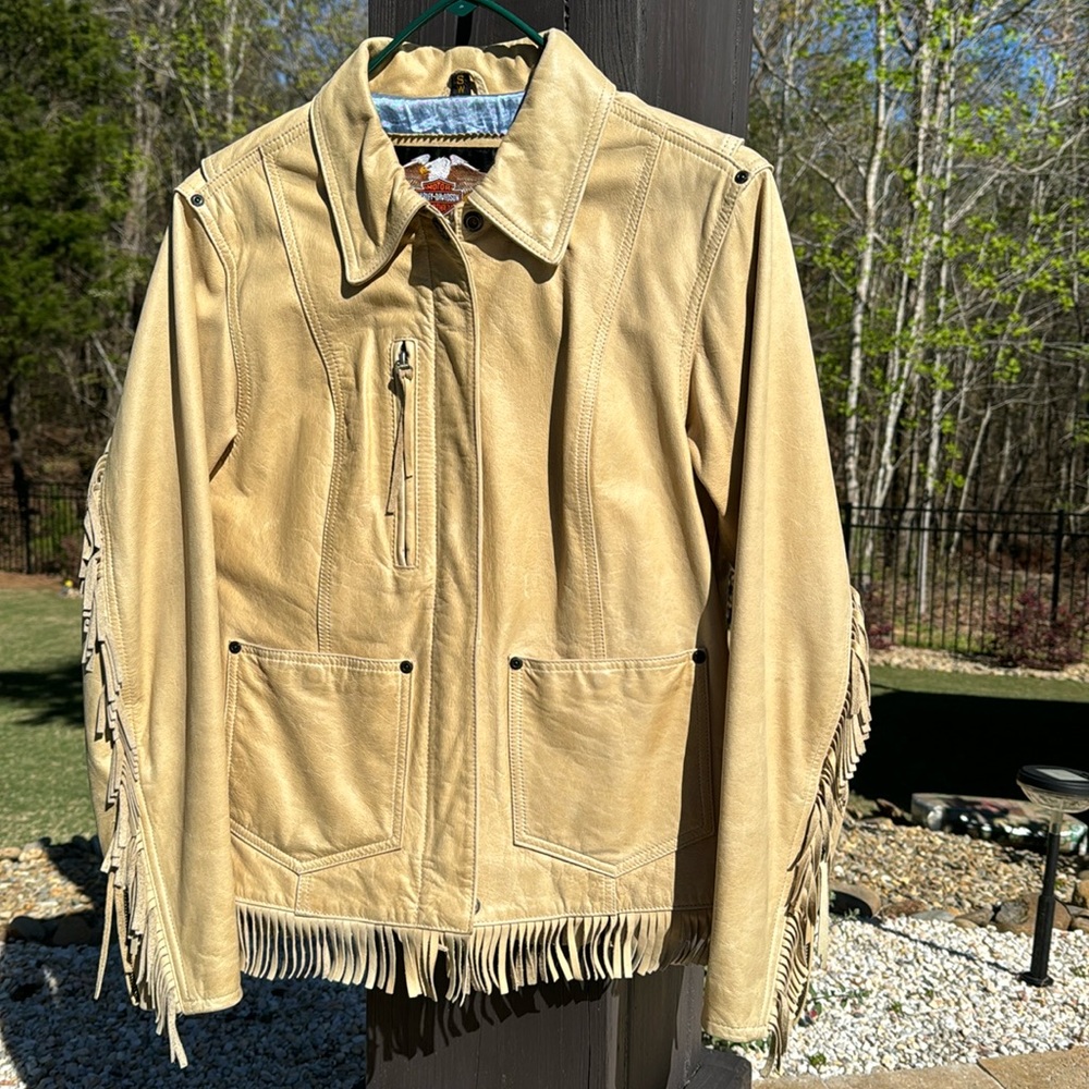 Buttermilk leather jacket